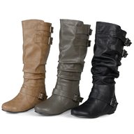 wide calf slouch boots for sale