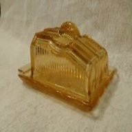 art deco butter dish for sale