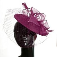 plum wedding hat for sale