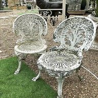 aluminium garden chairs vintage for sale