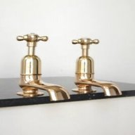 antique brass bath taps for sale