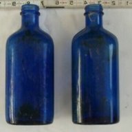 antique cobalt blue bottles for sale