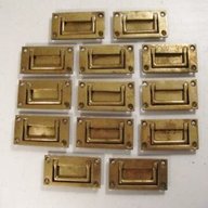 brass recessed drawer handles for sale