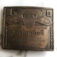 budweiser belt buckle for sale