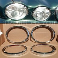 chrome headlight surrounds for sale