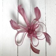 dusky pink fascinator clip for sale
