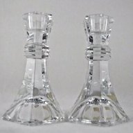 lead crystal candle holders for sale