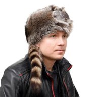 real fur trapper hat for sale