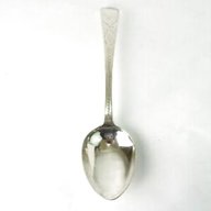 solid silver serving spoon hester bateman for sale