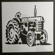 tractor stencil for sale