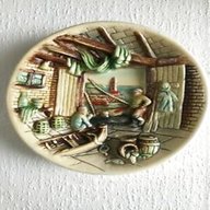vintage chalkware wall plaques for sale
