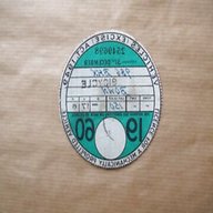 vintage tax disc for sale