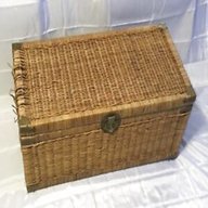 vintage wicker trunk for sale