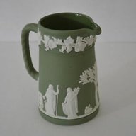 wedgwood jasper ware green jug for sale