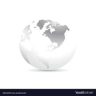 silver world globe for sale