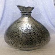 silver coloured vases for sale