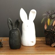 stoneware rabbits for sale