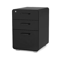 3 drawer filing cabinet black for sale