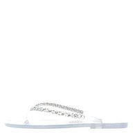 silver diamante flip flops for sale