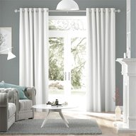 white velvet curtains for sale