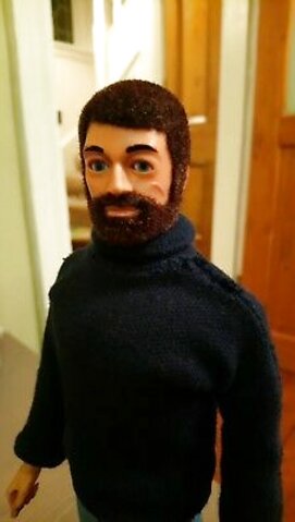 action man doll with beard