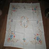 embroidered vintage tablecloth for sale