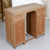 pine pedestal desks for sale