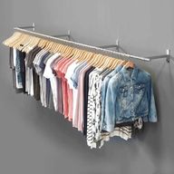 wall mounted clothes hanging rail for sale
