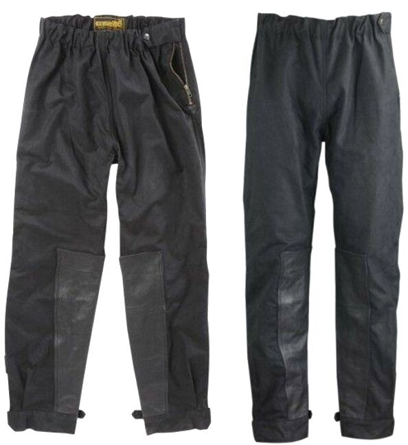barbour waxed cotton motorcycle trousers