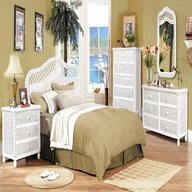 white wicker bedroom furniture for sale